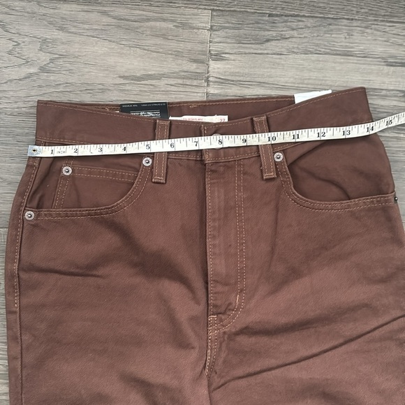 Levi’s | 70'S Movin’ on high rise flare jeans in brown size 27W32L - Picture 9 of 16